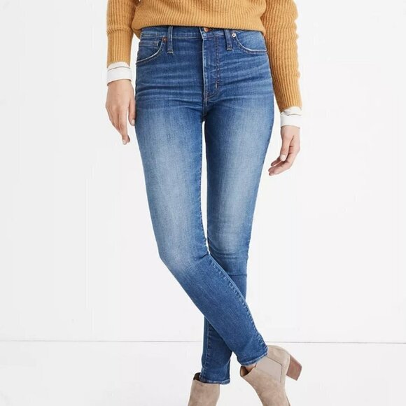 Madewell | 9" Mid-Rise Skinny Jeans in Pendale Wash Stretch Classic Size 26 - Picture 2 of 16